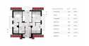 Проект квадратного двухэтажного дома из керамоблоков с эркером и камином - SK-63